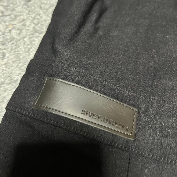 Rivet Utility Heart Throb Jumpsuit  Womens  Small Black Overalls - Picture 3 of 10